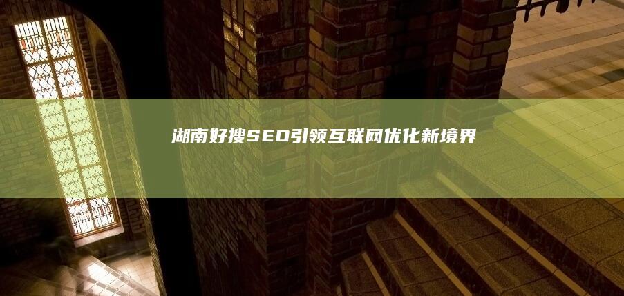 湖南好搜SEO：引领互联网优化新境界